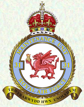 No 31 Maintenance Unit badge