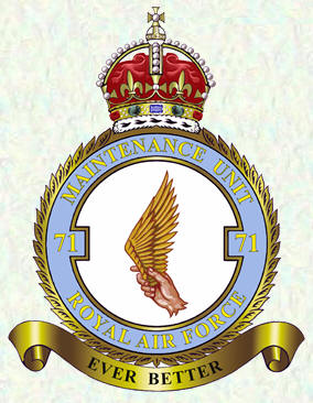 No 71 Maintenance Unit badge