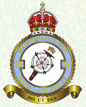 No 91 Maintenance Unit badge