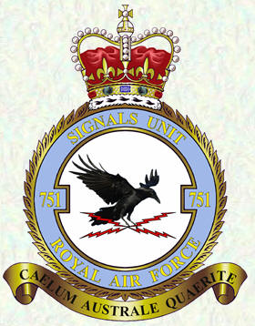 No 751 Signals Unit badge