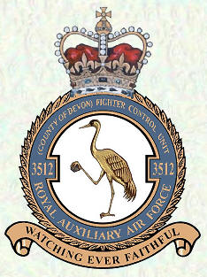 No 3512 (County of Devon) Fighter Control Unit badge