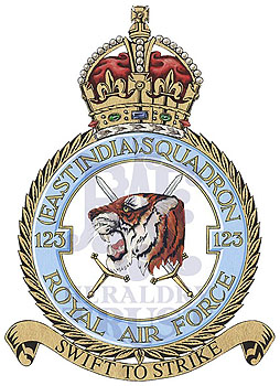No 123 (East India) Squadron badge