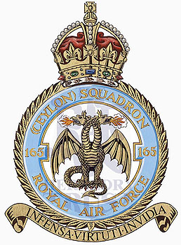 No 165 (Ceylon) Squadron badge