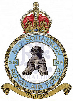 No 208 Squadron badge
