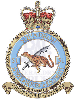 No 51 Squadron RAF Regiment badge