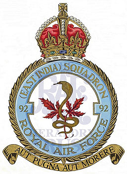 No 92 (East India) Squadron badge