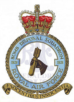 No 5131 Bomb Disposal Squadron badge
