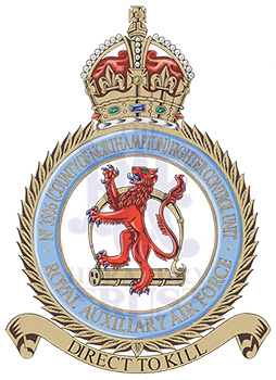 No 3506 (County of Northampton) Fighter Control Unit badge