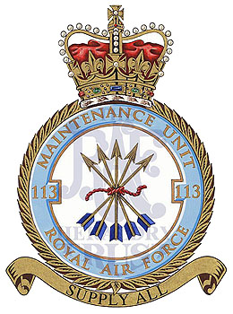 No 113 Maintenance Unit badge