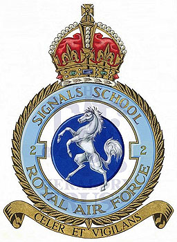 No 2 Signals School badge