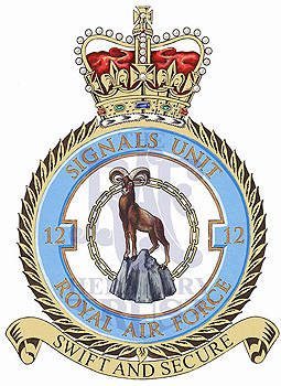 No 12 Signals Unit badge