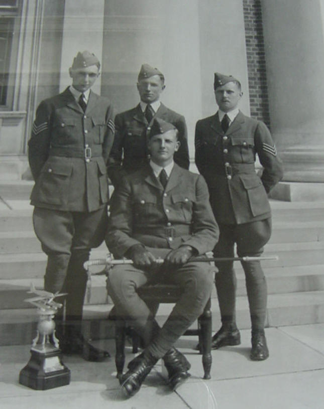 Flt Cdt Sgt P T Philpott (back row - left) 