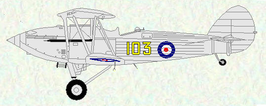 Hawker Hind of No 103 Squadron