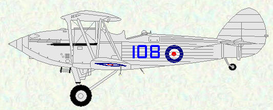 Hawker Hind of No 108 Squadron