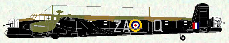 Whitley V of No 10 Squadron (ZA code letters)
