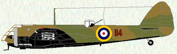 Bristol Blenheim of No 114 Squadron