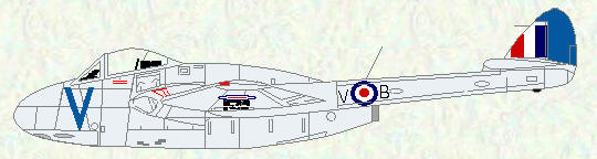 Vampire FB Mk 5 of No 145 Squadron