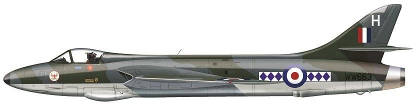 Hunter F Mk 4 of No 14 Squadon