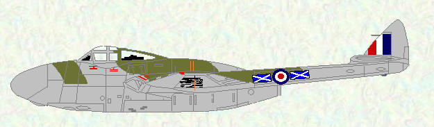 Vampire NF Mk 10 of No 151 Squadron