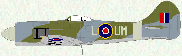 Tempest II of No 152 Squadron (1946)