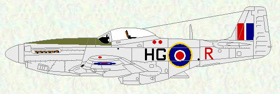 Mustang IV of No 154 Squadron 