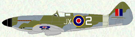 Spitfire XXI of No 1 Squadron (1945)