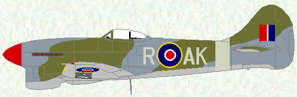 Tempest F Mk 6 of No 213 Squadron (1947)