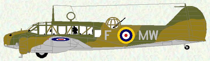 Anson I of No 217 Squadron (camouflage scheme)