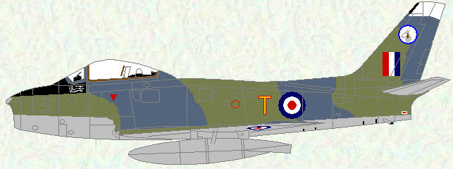 Sabre F Mk 4 of No 26 Squadron