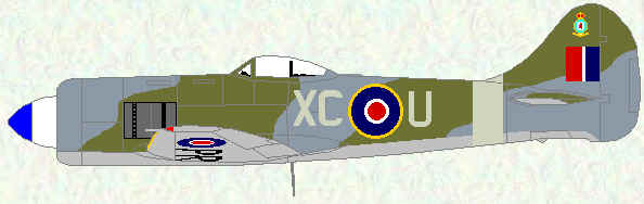 Tempest II of No 26 Squadron (wartime day fighter scheme - 1947)