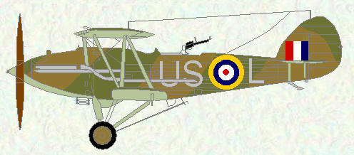 Audax of No 28 Squadron (coded US)