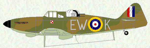 Defiant I of No 307 Squadron (day fighter scheme)