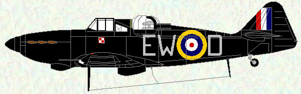 Defiant I of No 307 Squadron (night fighter scheme)