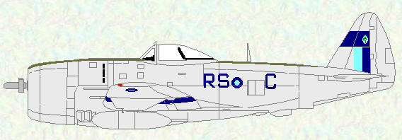 Thunderbolt II of No 30 Squadron (natural metal scheme)