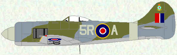 Tempest II of No 33 Squadron (1947)