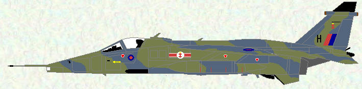 Jaguar GR Mk 1 of No 41 Squadron (Grey/Green scheme)