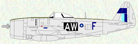 Thunderbolt II of No 42 Squadron (natural metal scheme)