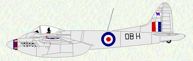 Hornet F M 3 of No 45 Squadron (All-silver finish)