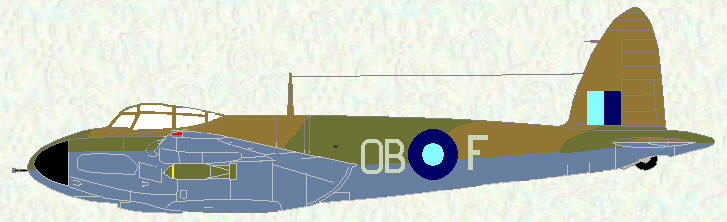Mosquito VI of No 45 Squadron (temperate land scheme)
