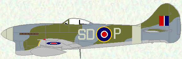 Tempest V of no 501 Squadron (October 1944)