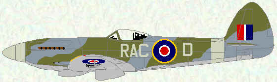 Spitfirew F Mk 22 of No 502 Squadron