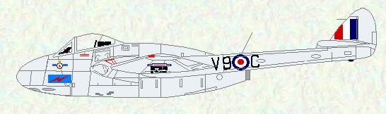 Vampire FB Mk 5 of No 502 Squadron