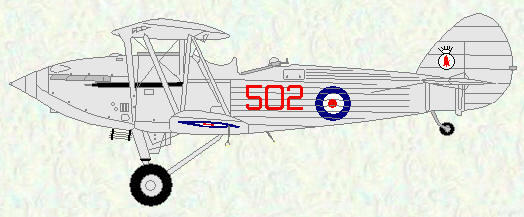 Hawker Hind of No 502 Squadron