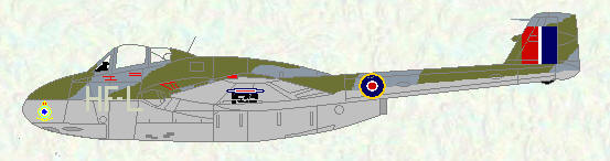 Vampire F Mk 1 of No 54 Squadron