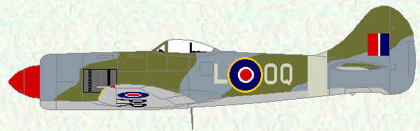 Tempest II of No 5 Squadron (wartime day fighter scheme - 1947)