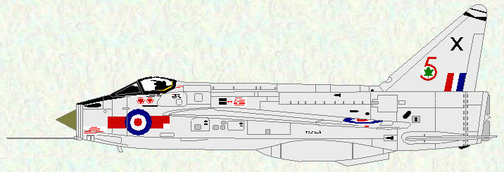 Lightning F Mk 1A of No 5 Squadron