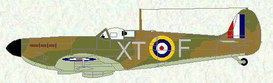 Spitfire I of No 603 Squadron (sky undersides)