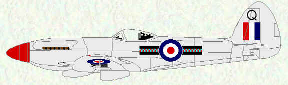 Spitfire F Mk 22 of No 603 Squadron