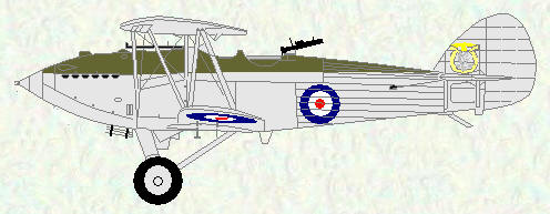 Hawker Hart of No 605 Squadron
