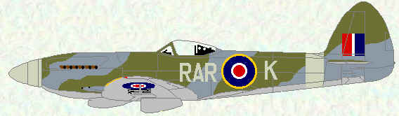 Spitfire F Mk 22 of No 611 Squadron